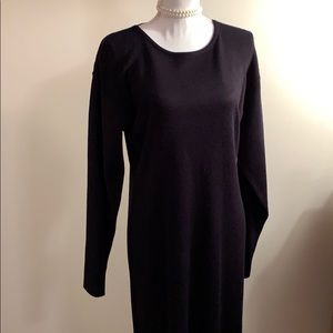 Vintage John Richard Black Sweater Dress Large